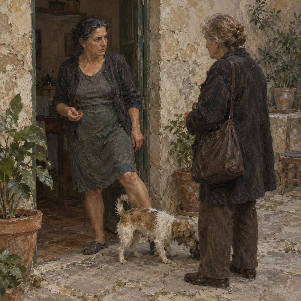 Illustration de la chanson · La dona de davant